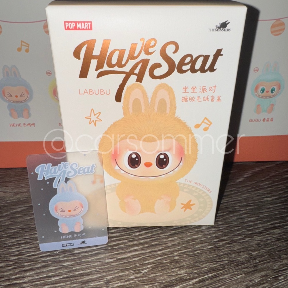 Authentic Pop Mart Have A Seat Labubu “HEHE” (NIB)